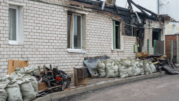 Professional Fire Damage Removal technician working in Lenni, PA